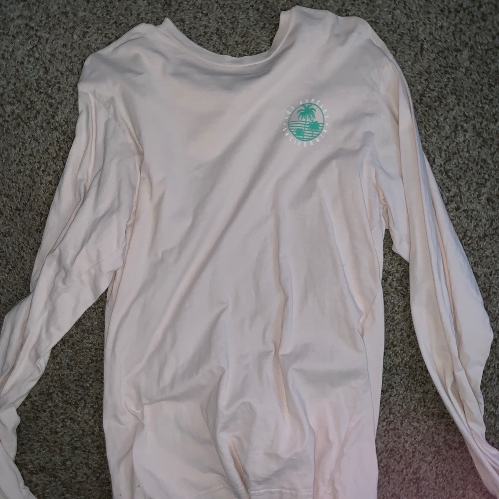 Very Light Pink Los Angeles California Long Sleeve